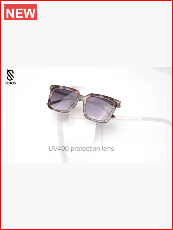 Retro Oversized Square Sunglasses UV400 Protection main image 4